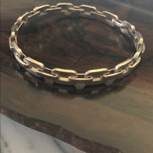 Silver bangle bracelet